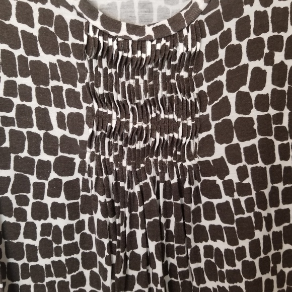 64 Banana Republic brown animal print top Sz S - Picture 3 of 5
